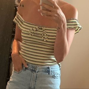 Neon Striped Top